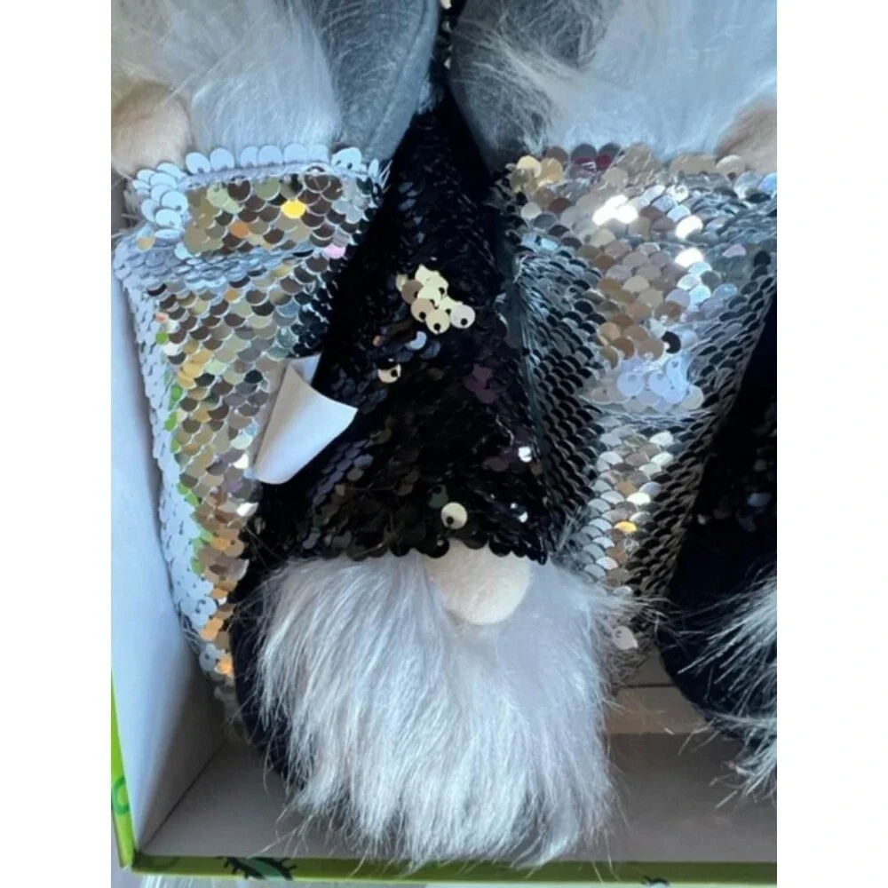 Bougie Halloween Sequined Gnomes 6 Foot Glam Garland By Lab 10.31. NEW